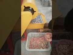 Peanut shelling machine test machine video